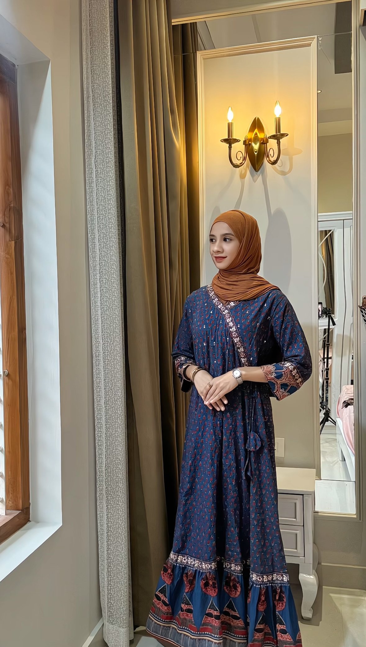 IMG_7953 Womens Trendy Maxidress (BLUE) - Image 1