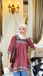 Trendy Short Kurti (RED) - Image 9