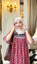 Trendy Short Kurti (RED) - Image 6