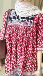 Trendy Short Kurti (RED) - Image 8