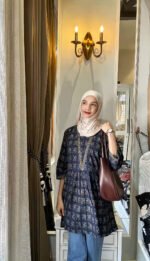 TRENDY SHORT KURTI (BLUE)